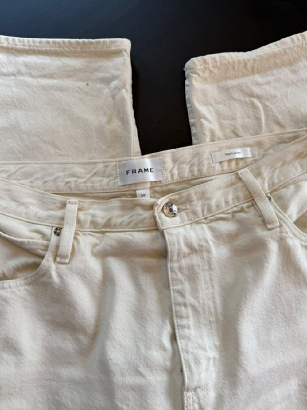 Frame The Candle High Waist Barrel Jeans Size 32
